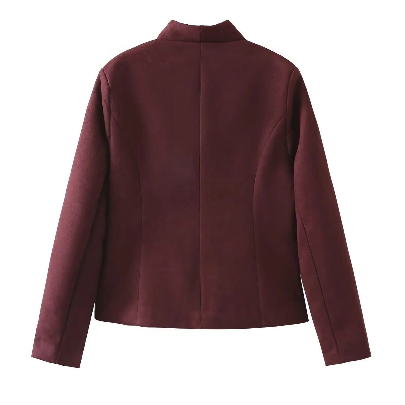 Elegant Charm Burgundy Jacket