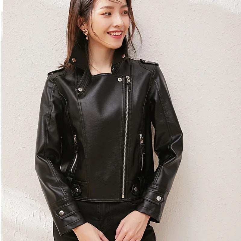 Sapphire Leather Jacket