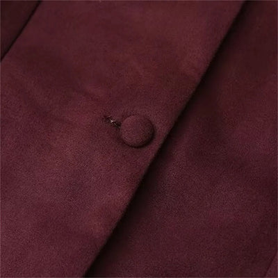 Elegant Charm Burgundy Jacket