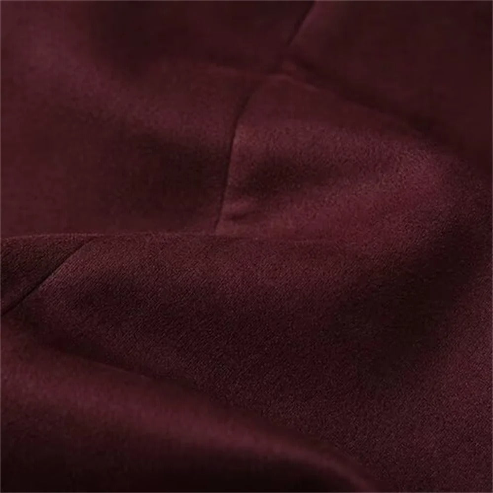 Elegant Charm Burgundy Jacket